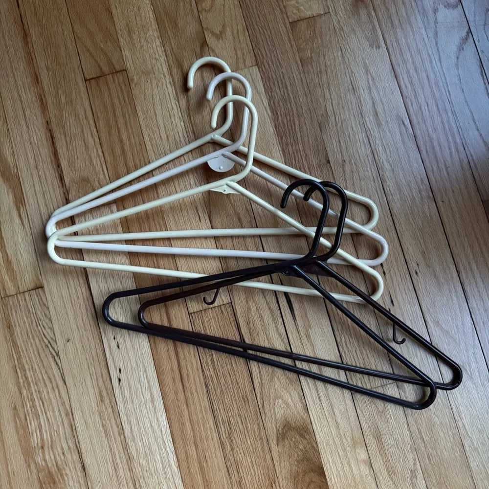 Set of Cream and Brown Hangers
